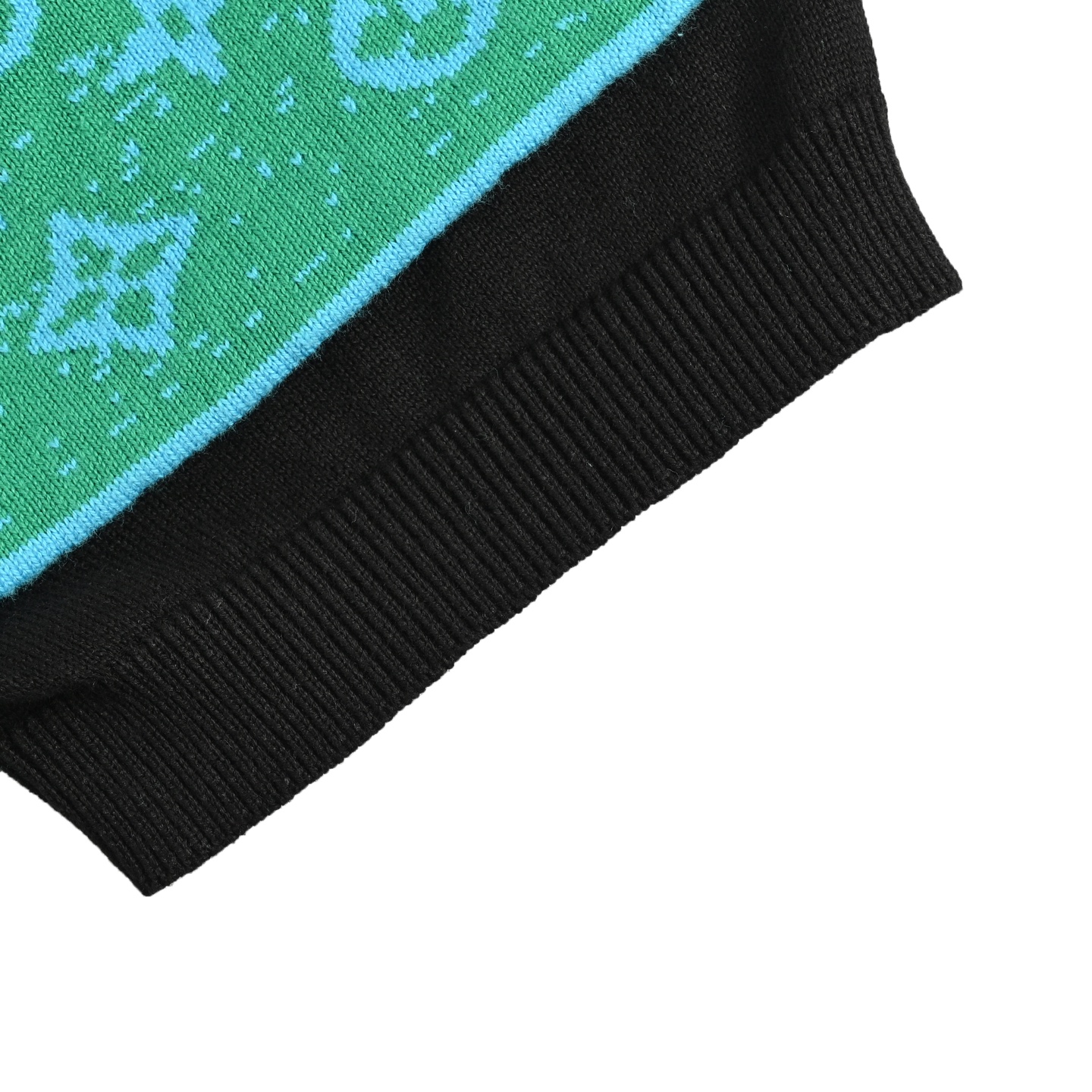 Louis Vuitton 25ss Snake Series Green Splicing Knitted Polo Short Sleeve
