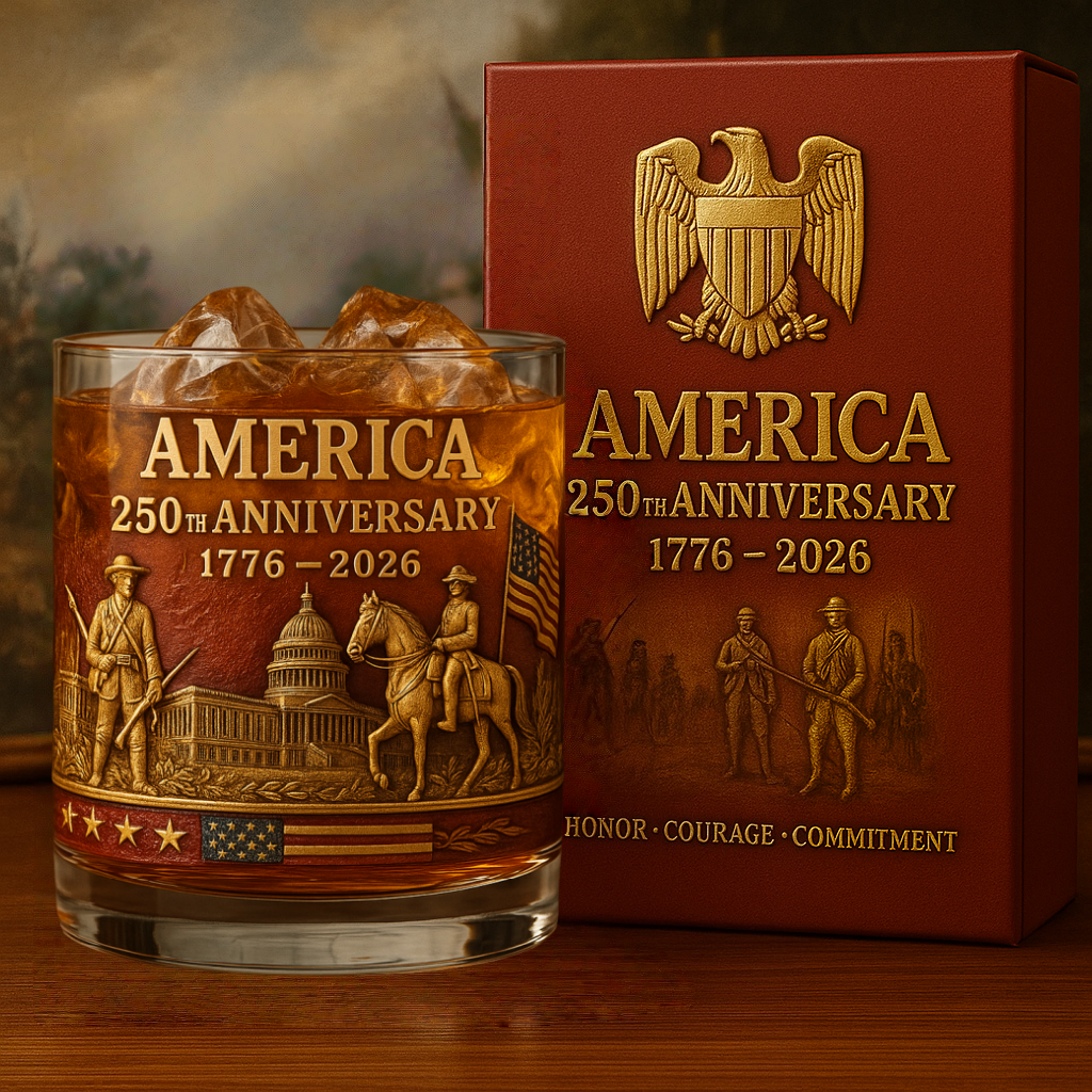 America 250th Anniversary Whiskey Glass Limited Edition