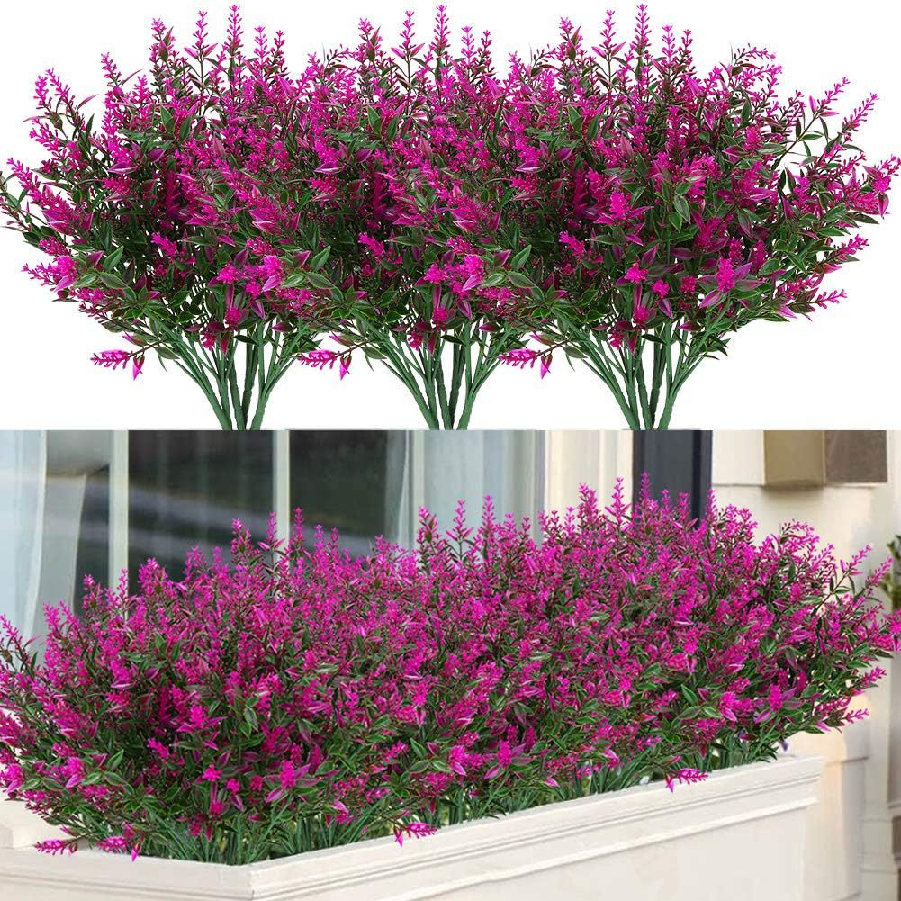 🏆Flash Sale⚡Artificial Outdoor Sunset Lavender Flowers - UV resistant, Waterproof, Windproof
