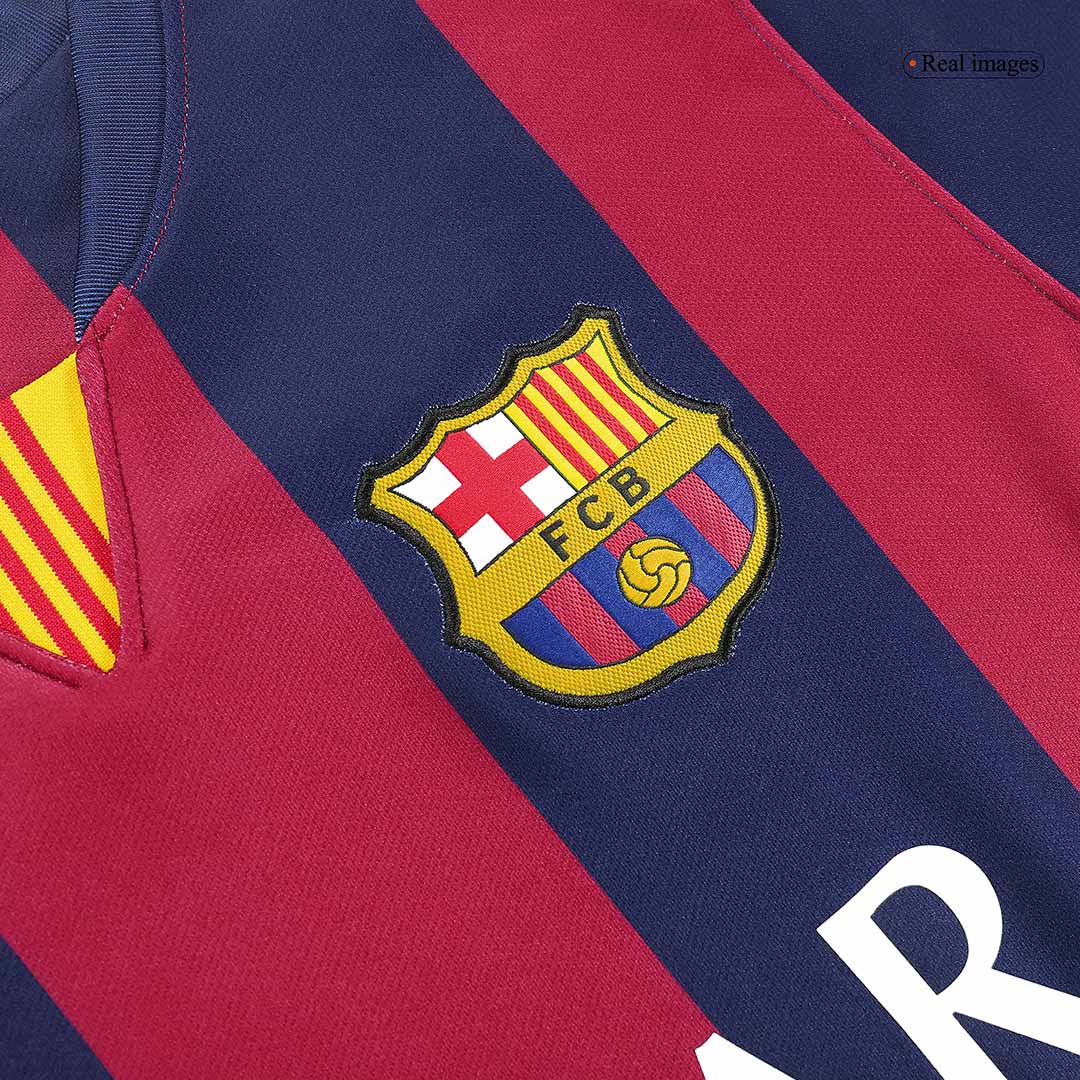 NEYMAR JR #11 Barcelona Retro Home Football Jersey 2014/15