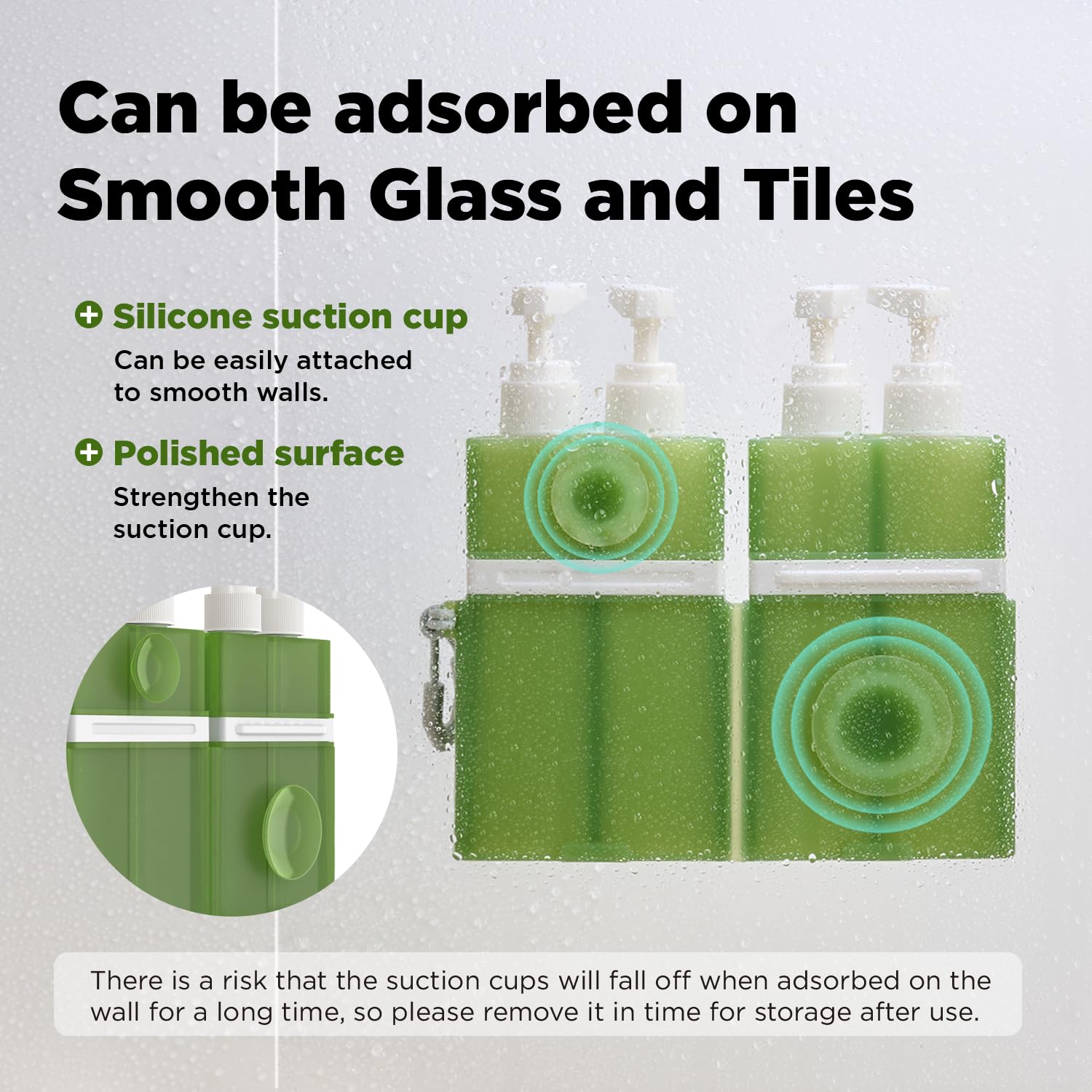 🔥ON SALE🔥TSA Approved Travel Bottles for Toiletries with Suction Cups