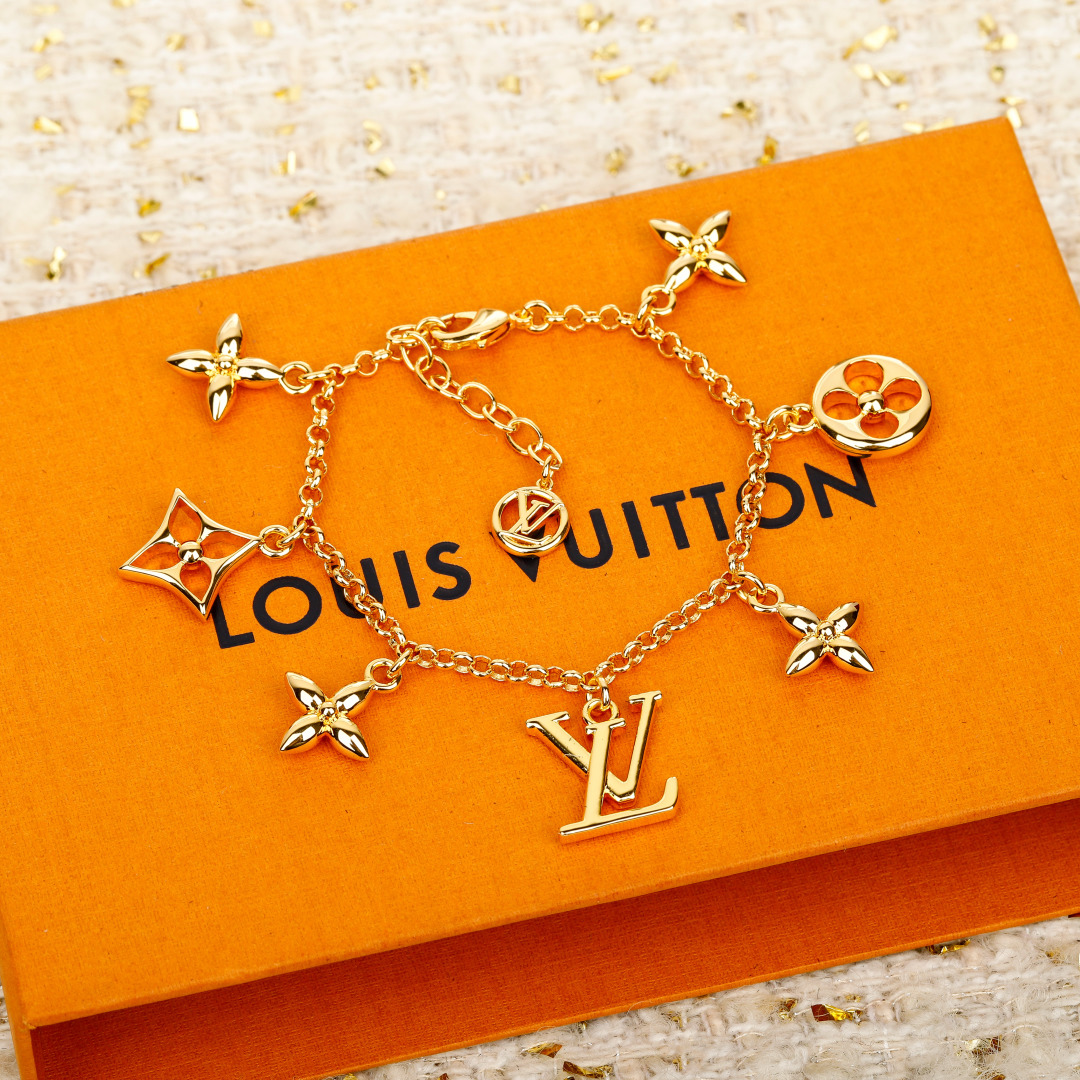 Louis Vuitton floral bracelet