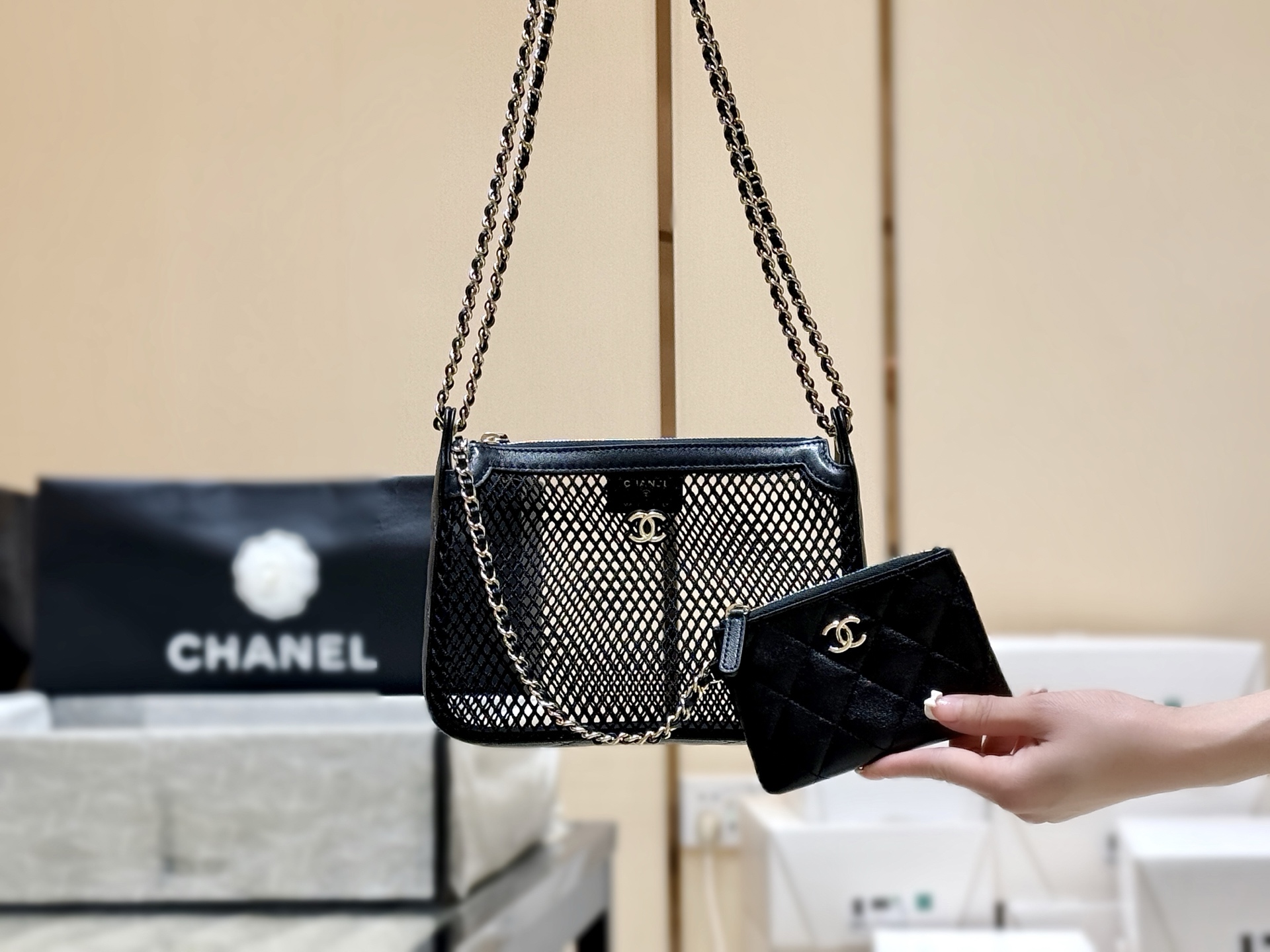 Chanel 25S Spring/Summer Collection Hollow Net Bag AP4572 00108