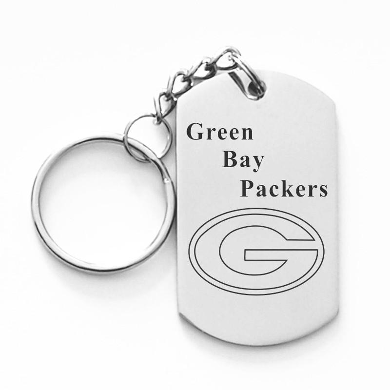 GREEN BAY PACKERS TITANIUM STEEL KEYCHAIN
