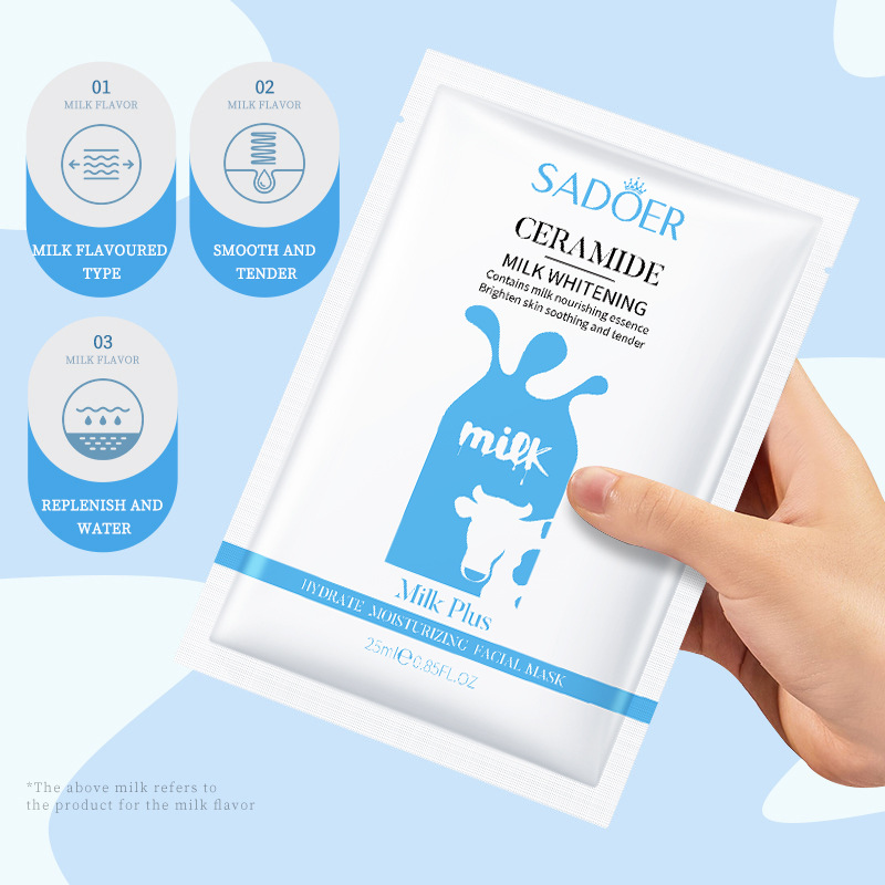 Milk mask Hydrating and moisturizing mask replenishes moisture to the skin