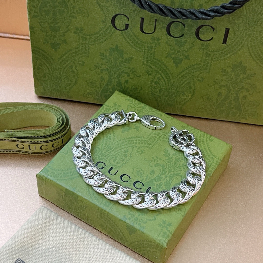 Gucci GG Flat Chain Bracelet