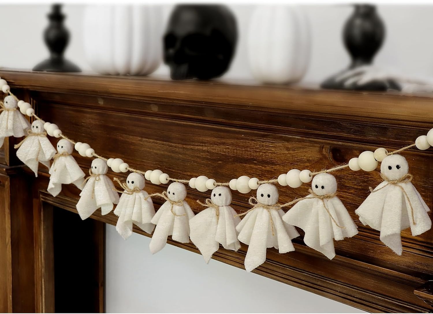 💥ON SALE💥Halloween Ghost with Wooden Beads Garlands