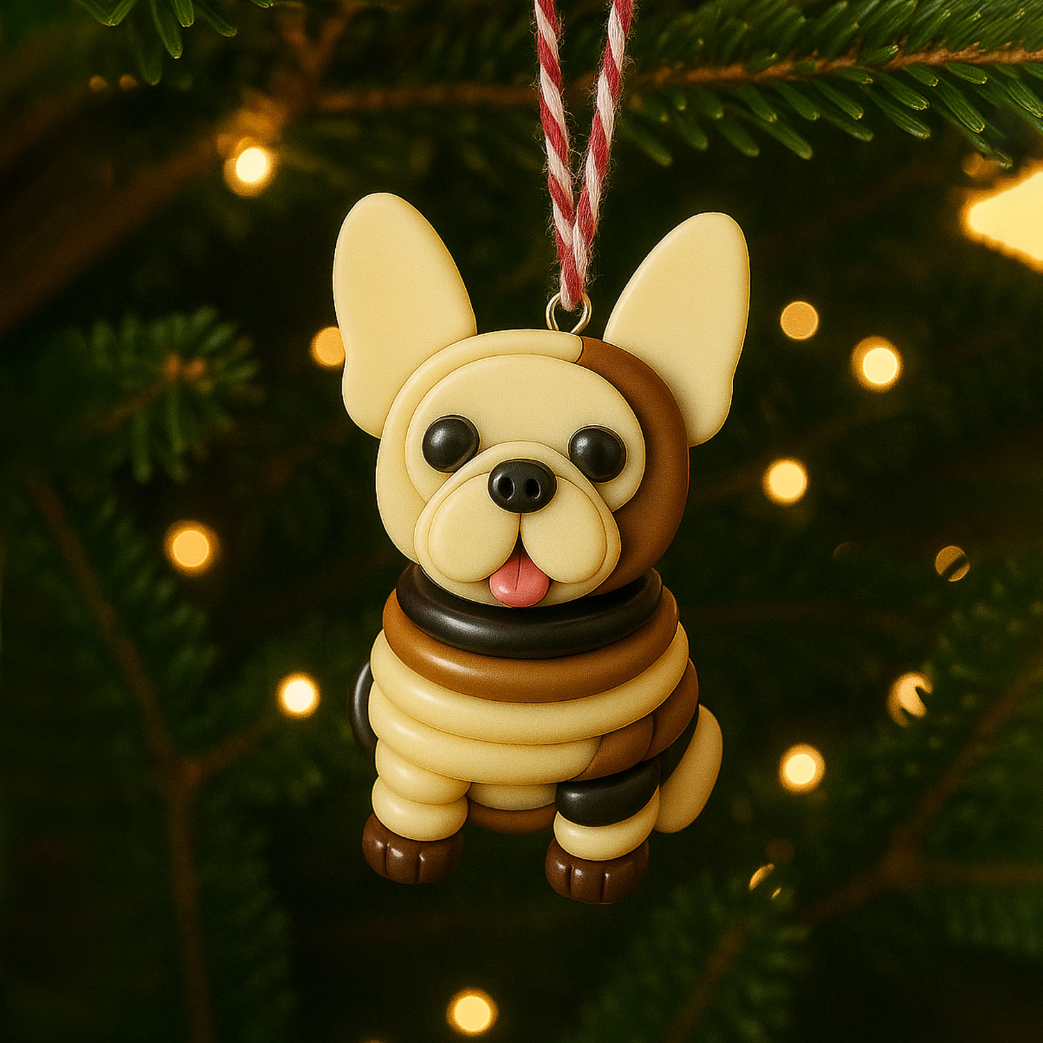 French Bulldog Button Ornament