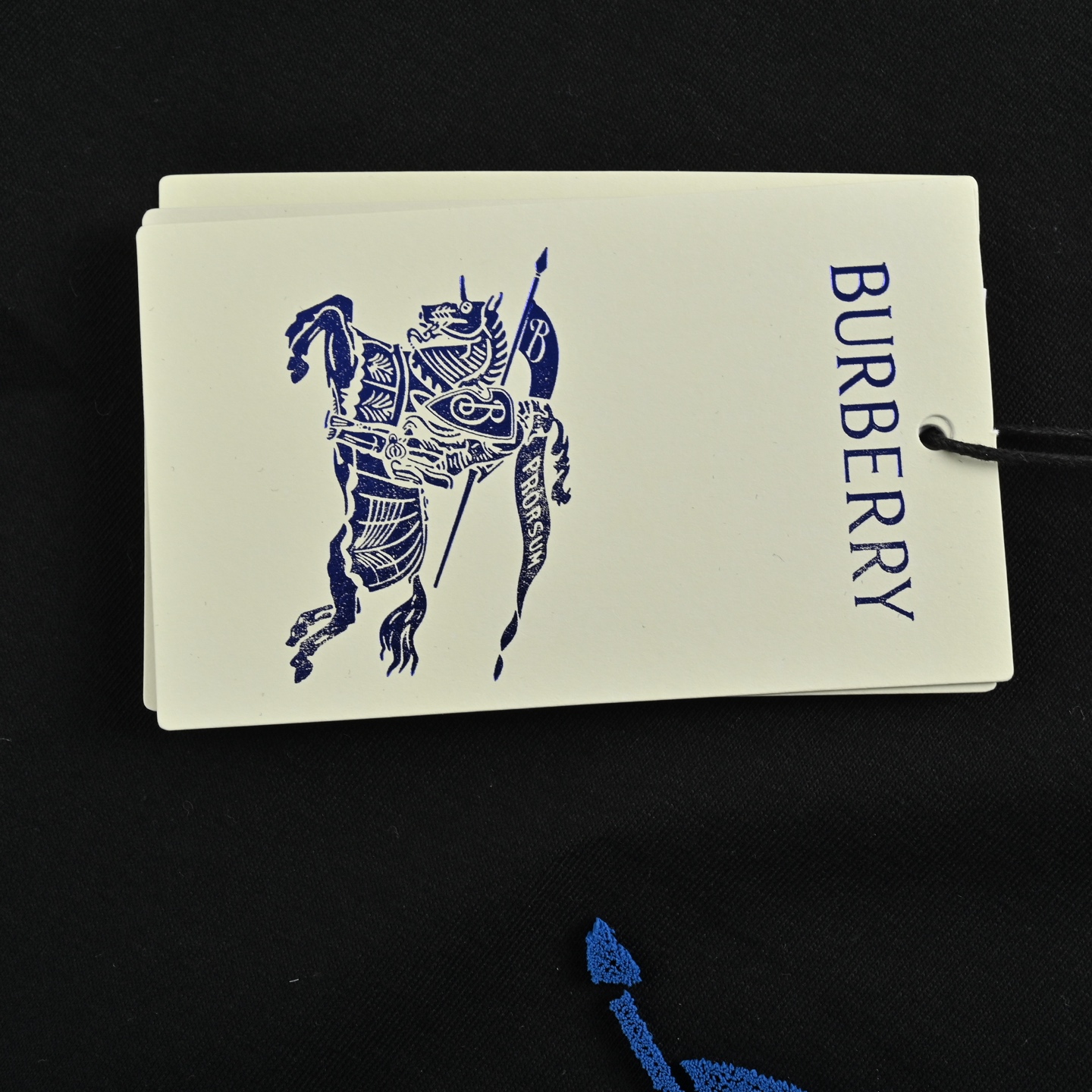 Burberry 25ss ink-splashed toothbrush embroidered warhorse short sleeves
