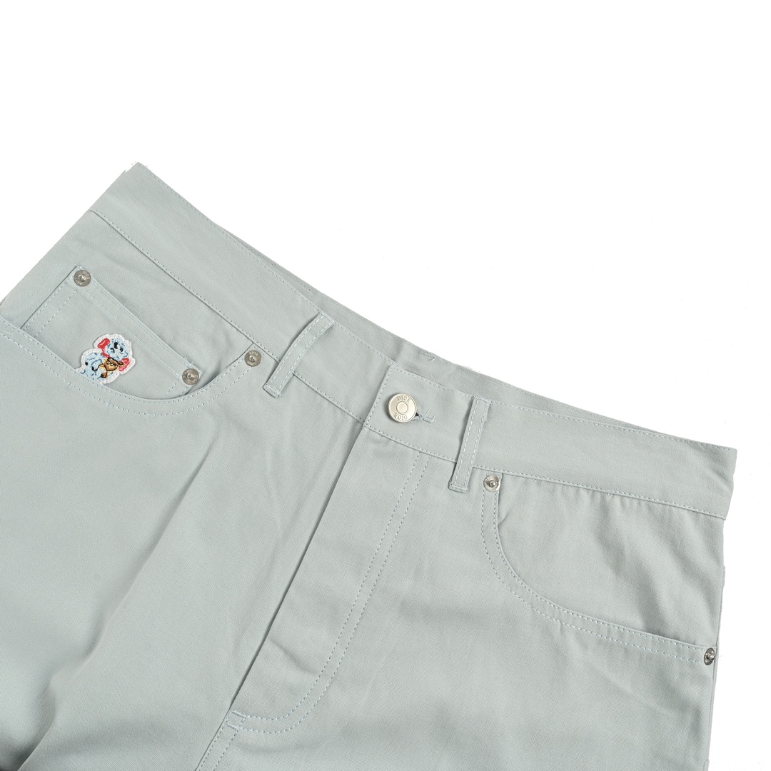 Dior 24ss heart embroidered shorts