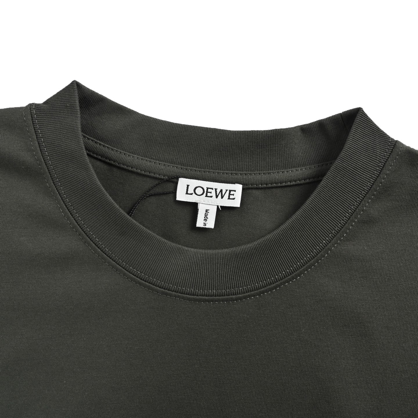 Loewe 25ss hollow embroidered four-leaf clover short sleeve