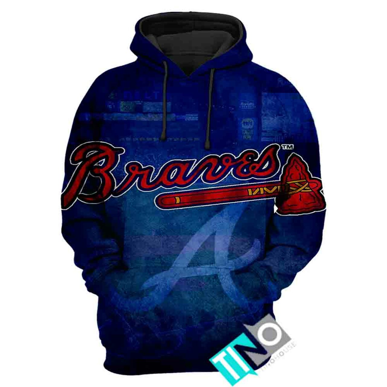ATLANTA BRAVES 3D CASUAL HOODIE 104