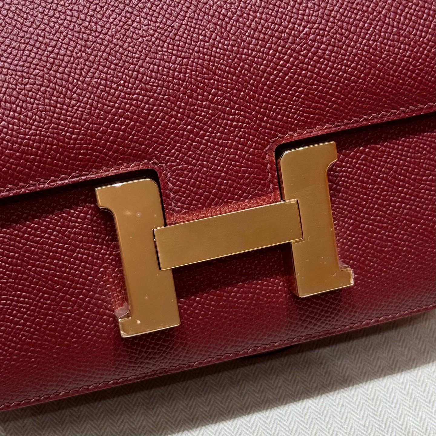 Hermes constance 55Rouge H handbag (handmade to order)