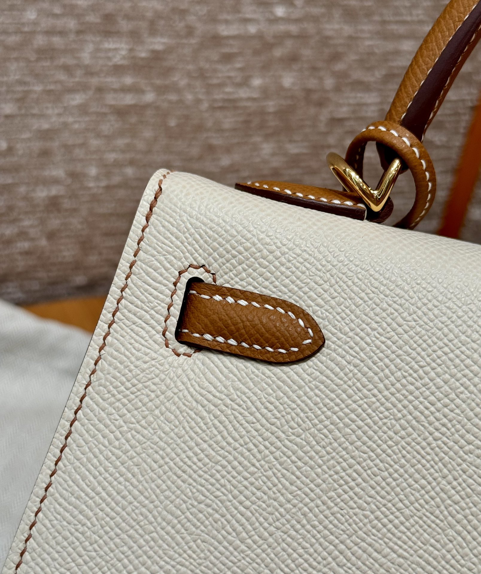 Hermes Kelly i2Nata ck37gold handbag (handmade to order)