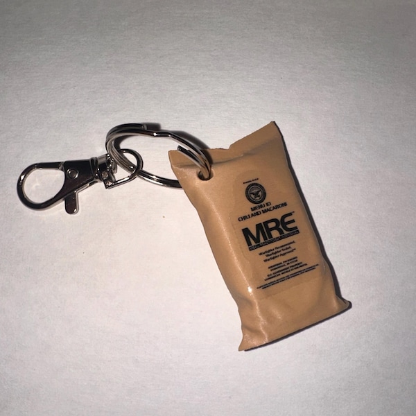 MRE Chili-Mac Keychain | Perfect gift for Veterans