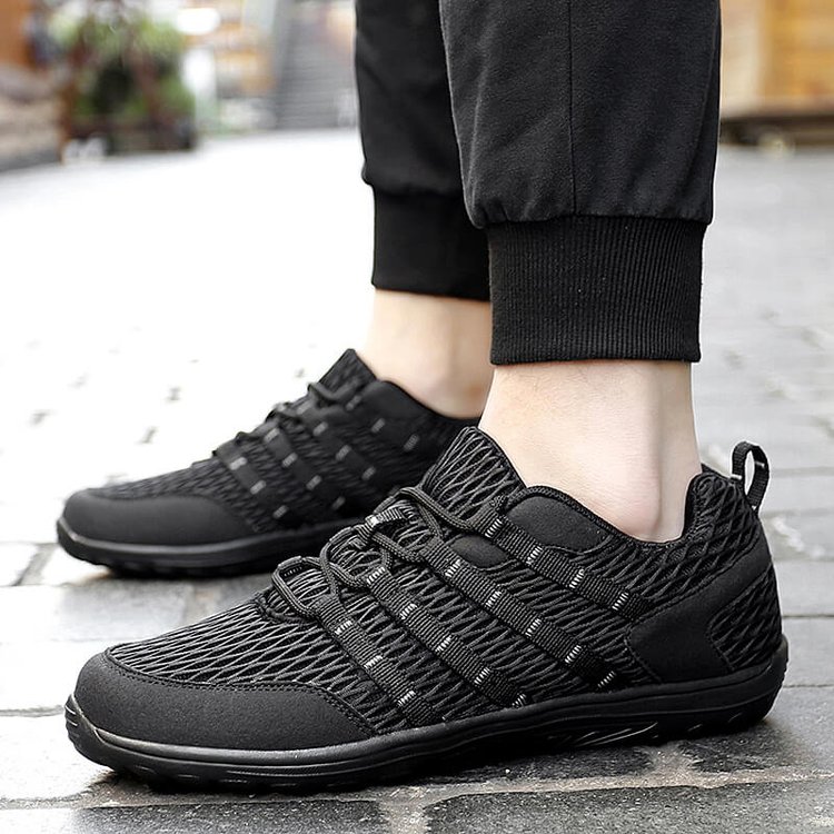 Couple Lace-Up Mesh Sneakers