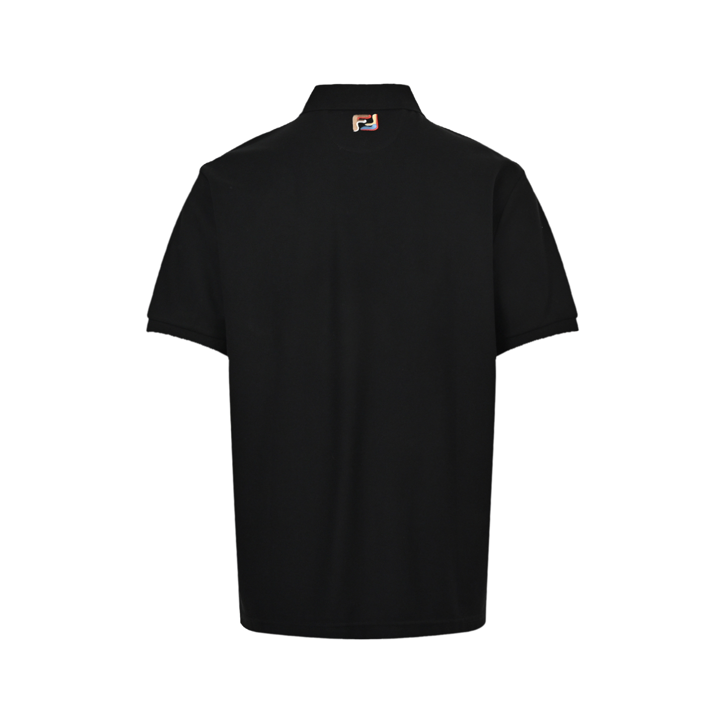 Fendi FF embroidered pocket zipper Polo short sleeve
