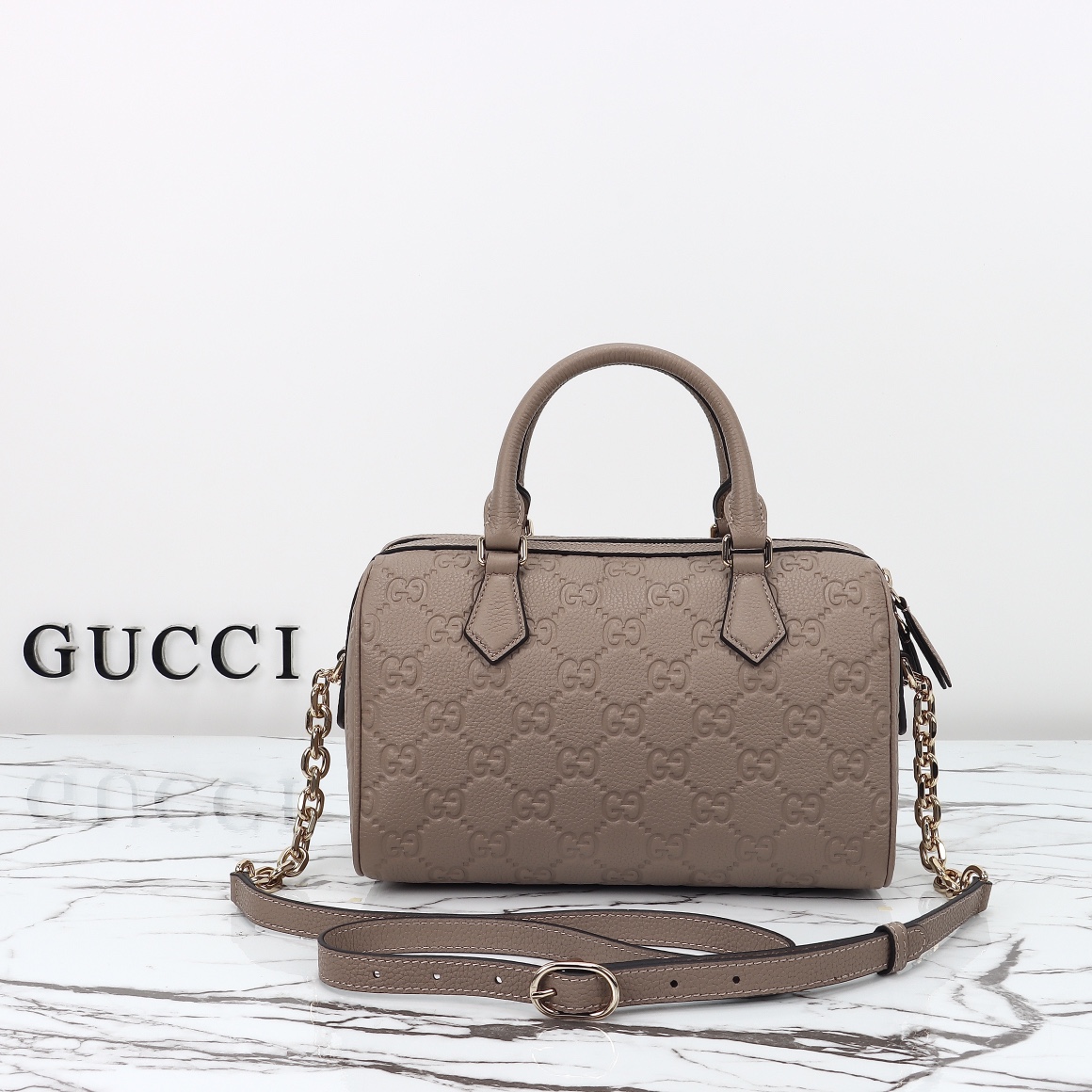 Gucci GG Emblem Medium Boston Bag‎ 815255 AAEEM 1000