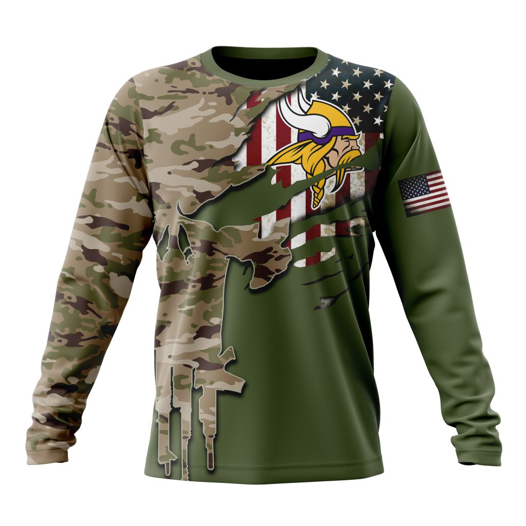 MINNESOTA VIKINGS HOODIE VETERANS DAY