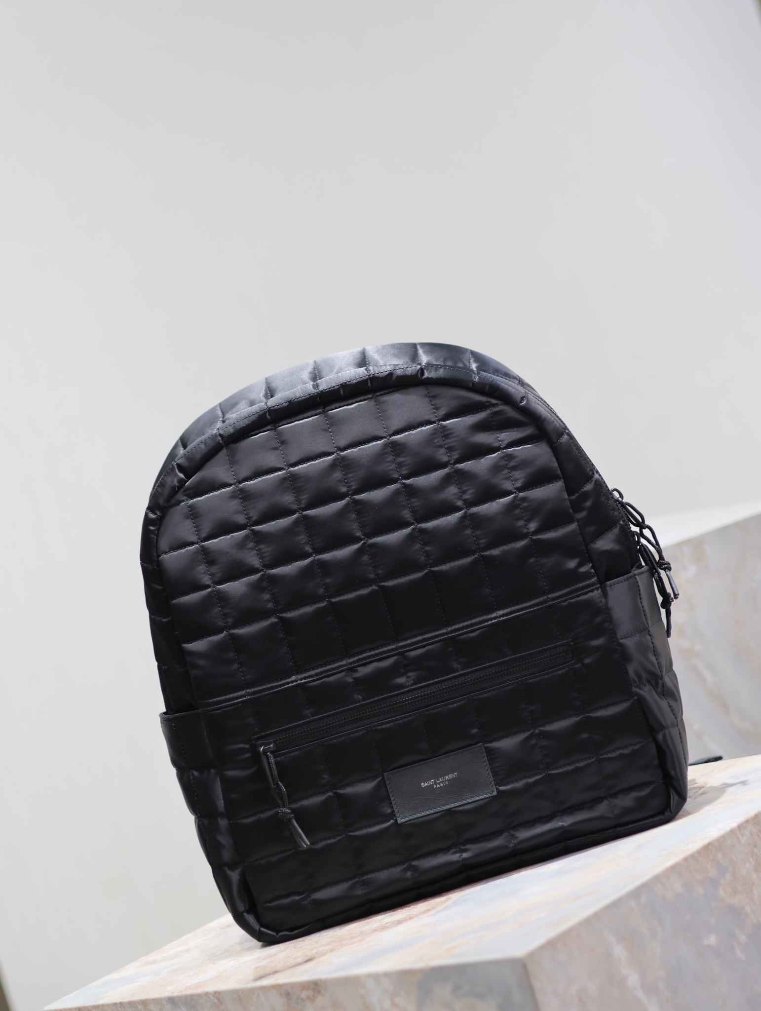 Yves Saint Laurent Plaid Nylon Backpack Bag 623698