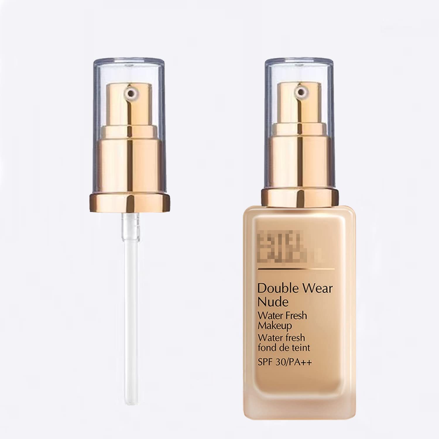 Transparent Cap Double Wear Foundation Pump
