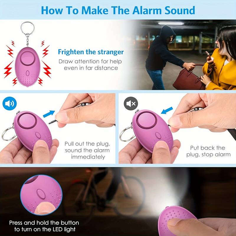 Women's Security Keychain Set, 10-Piece Security Keychain Accessories
