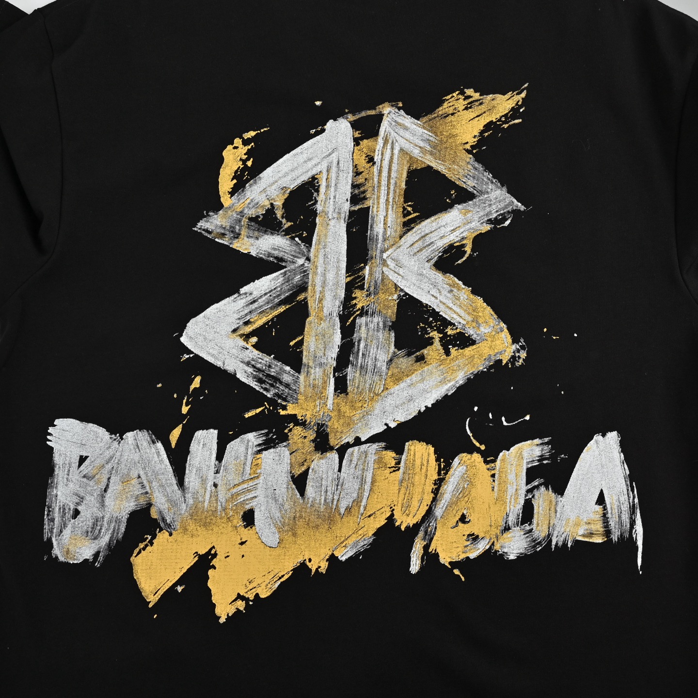 Balenciaga Hand-painted Double B Print Short Sleeve