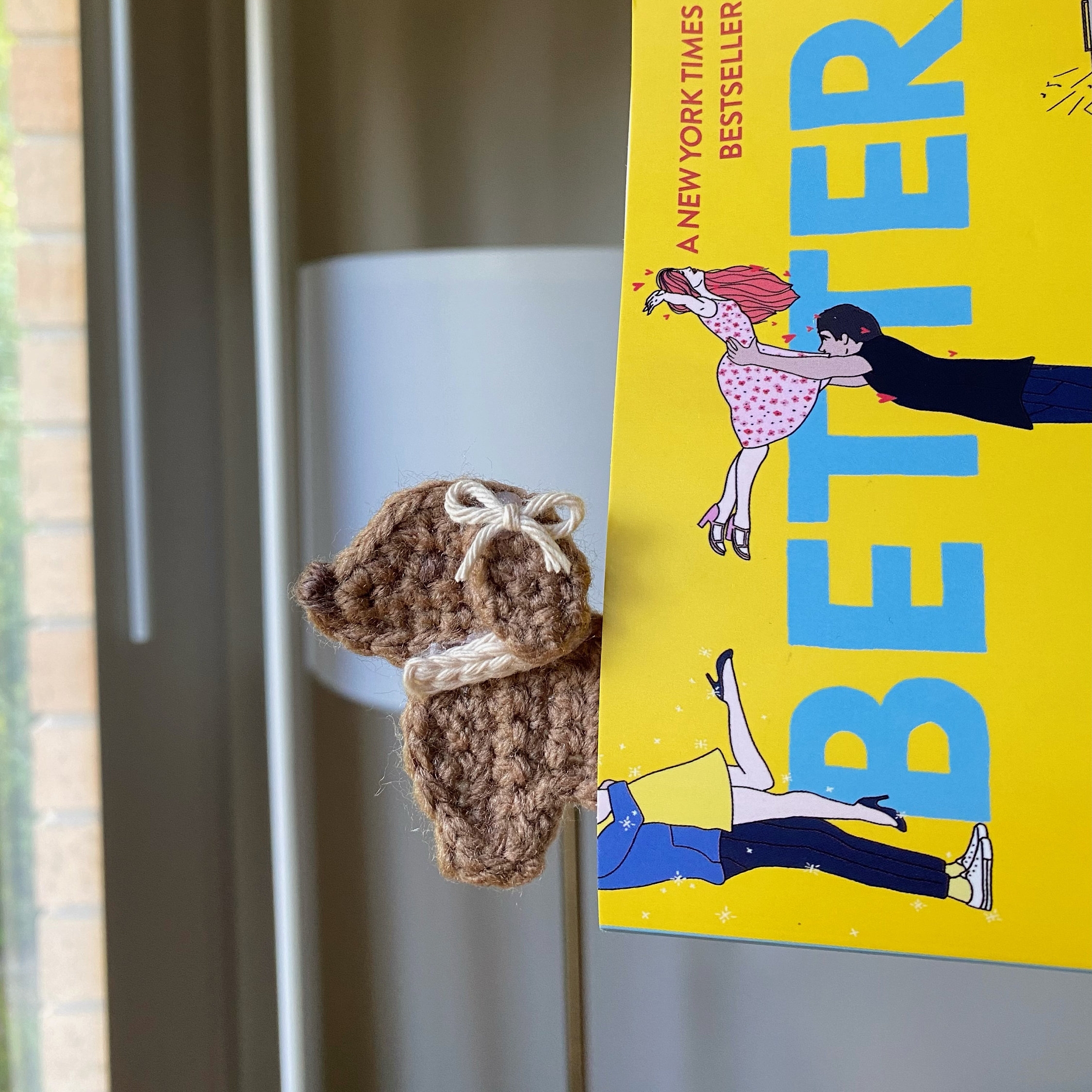 🧵🦮 Handmade Crochet Dachshund Bookmark