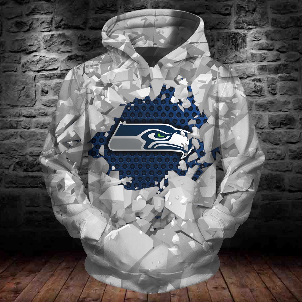 SEAHAWKS HOODIE 3D ICE12