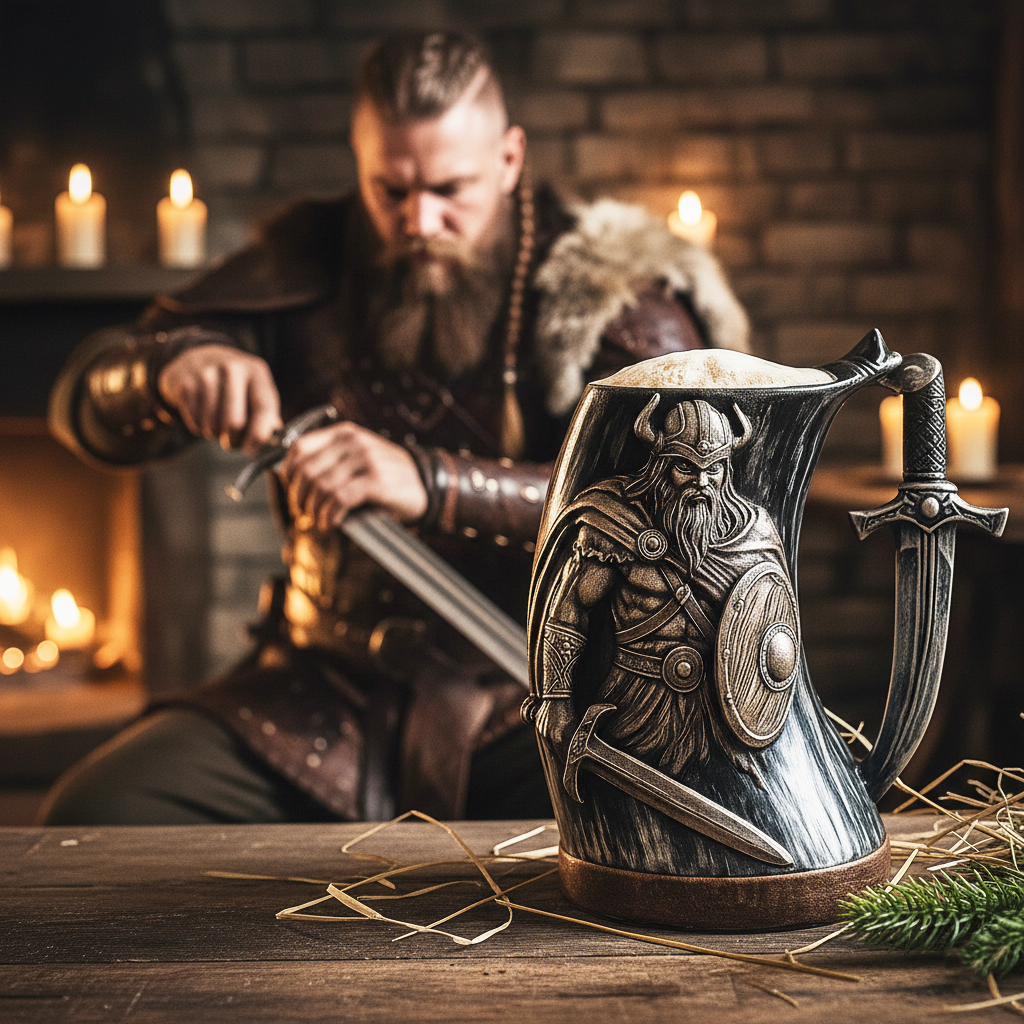Viking horned cup