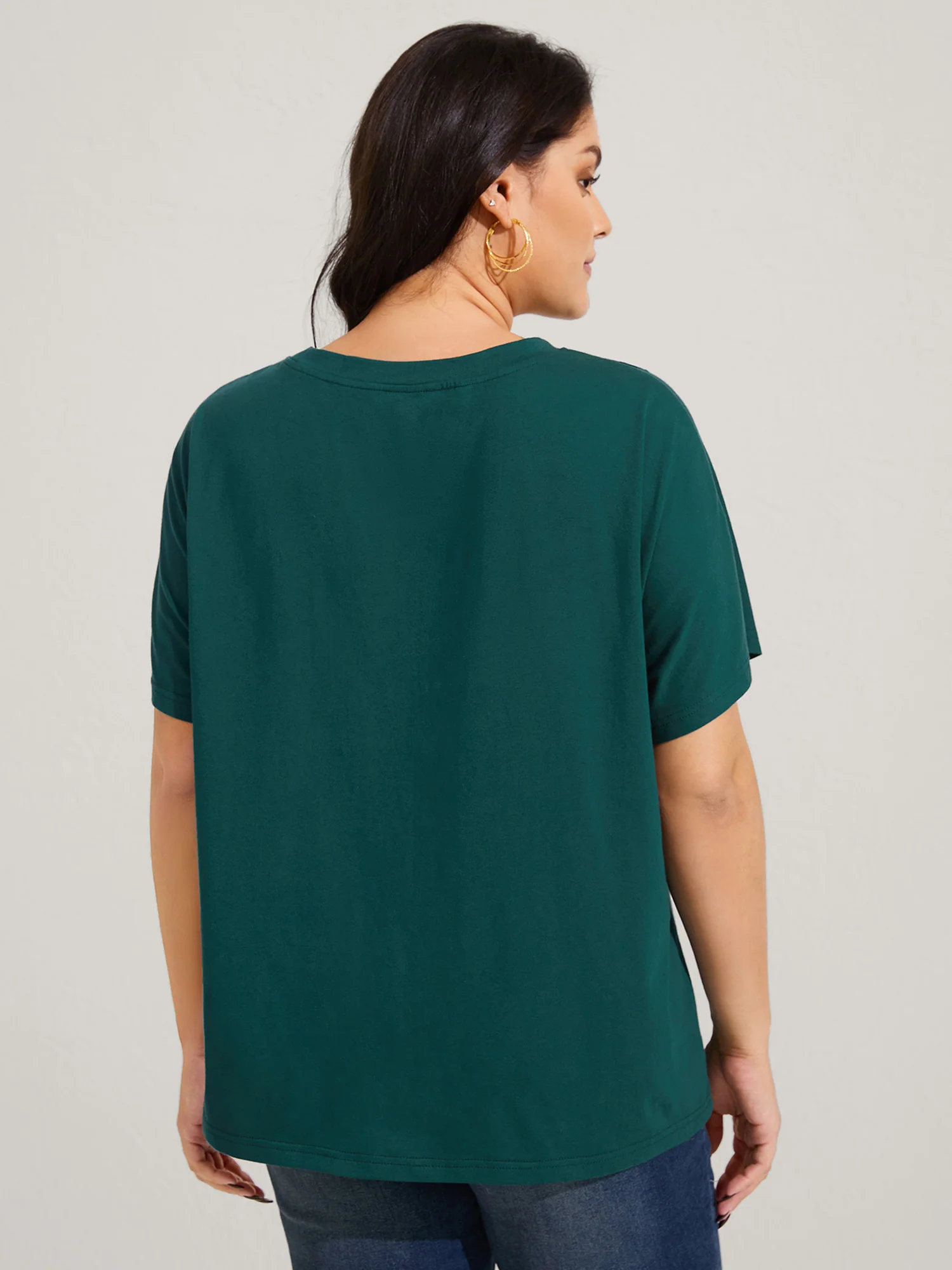 Pure Cotton Butterfly Cut-Out T-Shirt