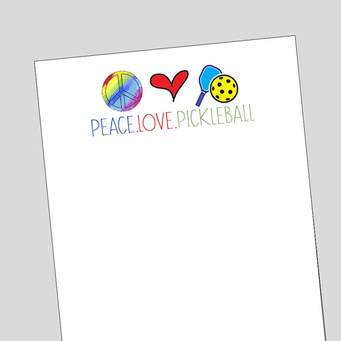Pickleball Notepad-