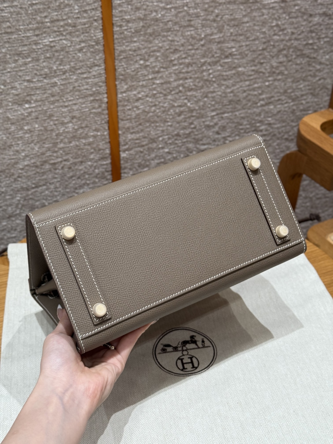 Hermès Birkin 18Etoupe Handbag (Handmade to Order)