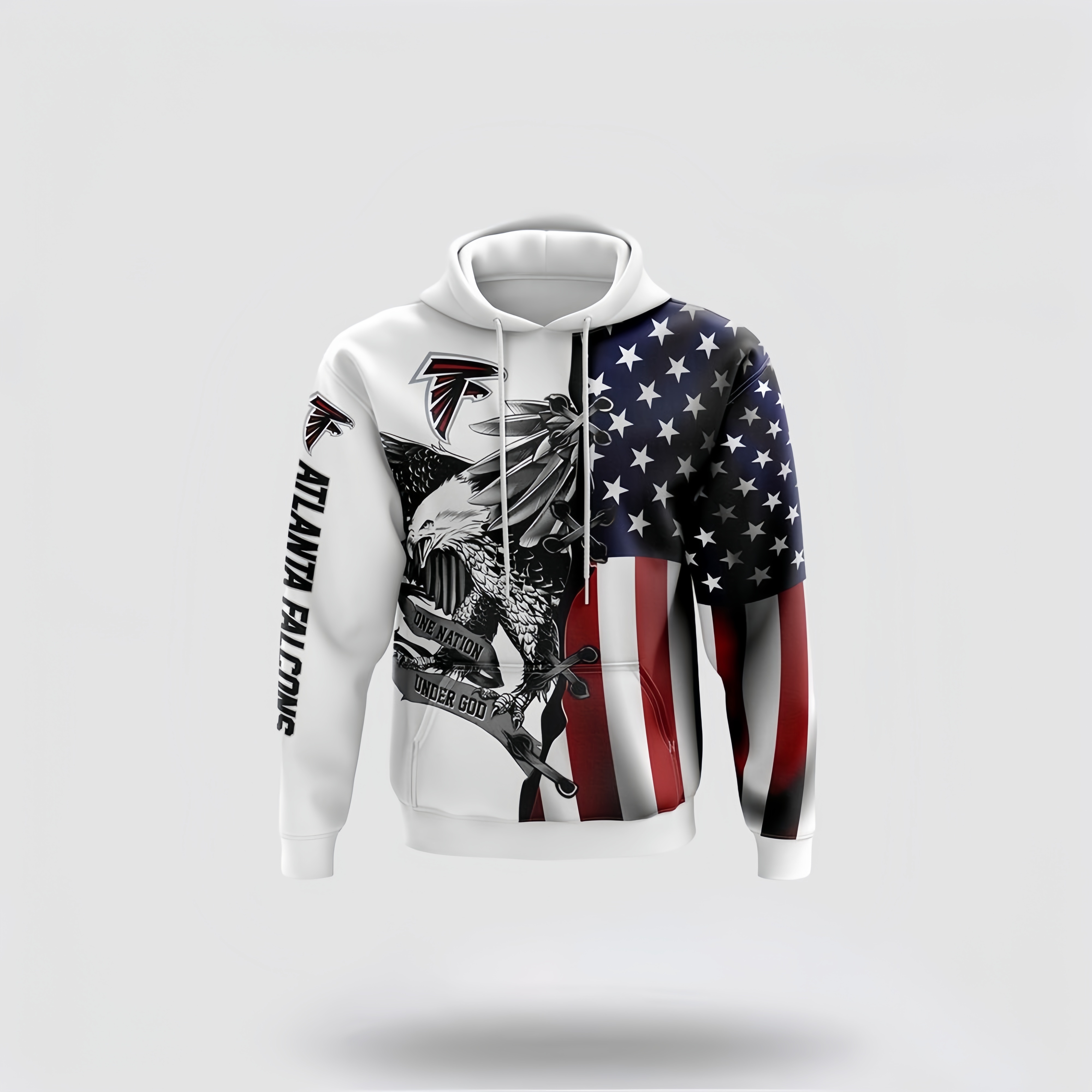ATLANTA FALCONS 3D USA FLAG EAGLE