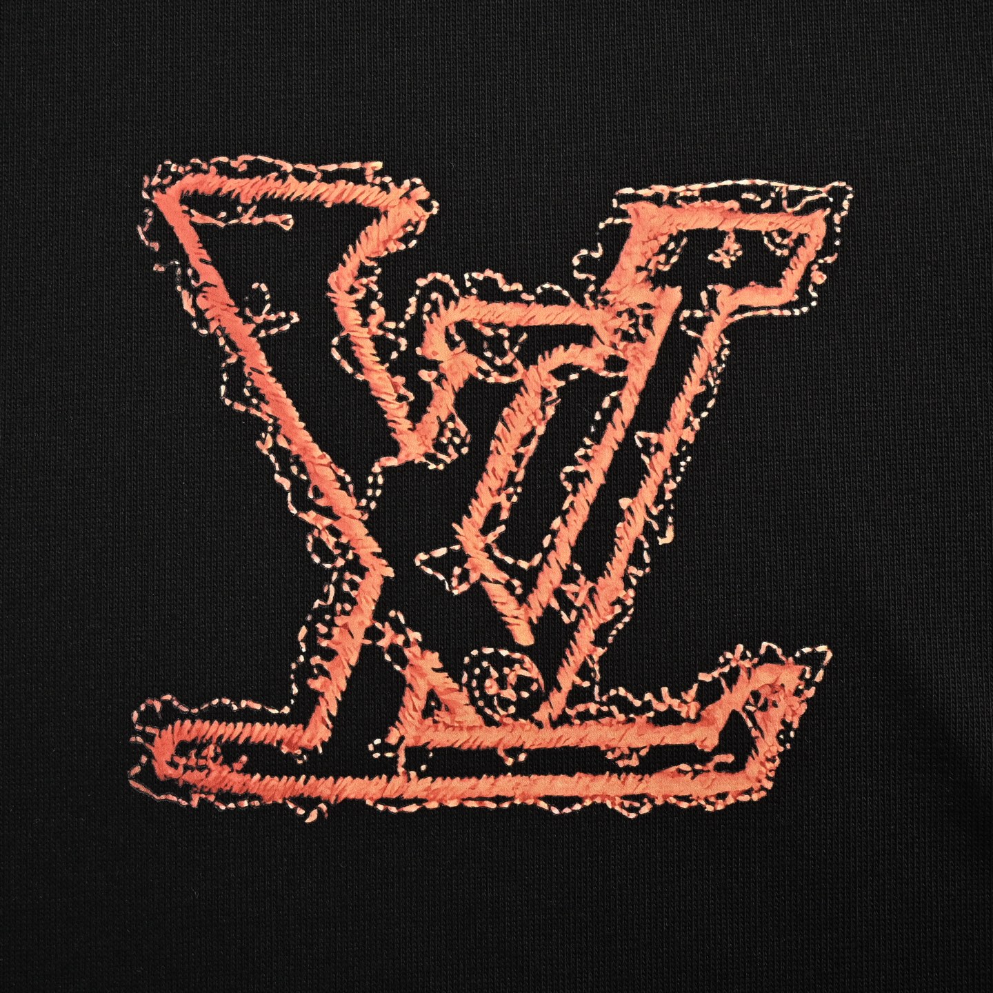 Louis Vuitton 25ss short-sleeved shirt with large logo print on the back