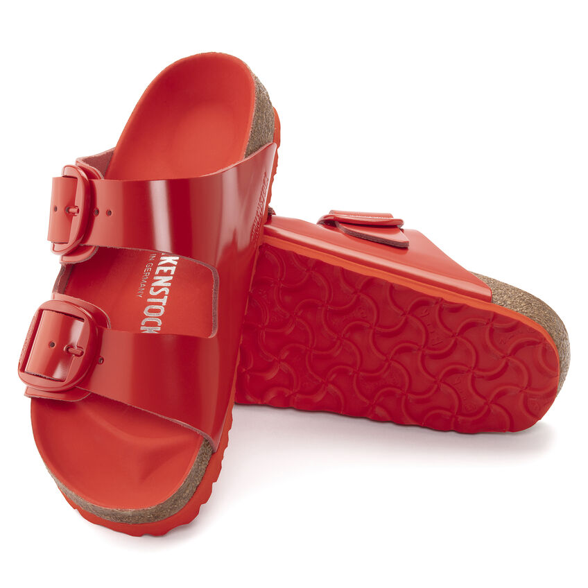 Arizona Big Buckle Natural Leather Patent B-33547