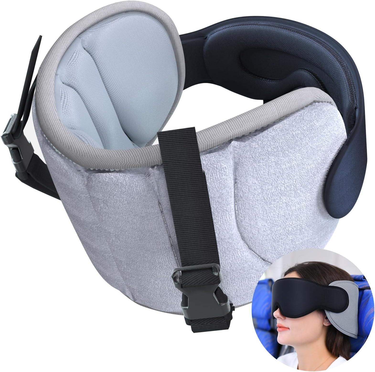 🔥ON SALE🔥Neck Pillow for Sleeping Travel with Eye Mask