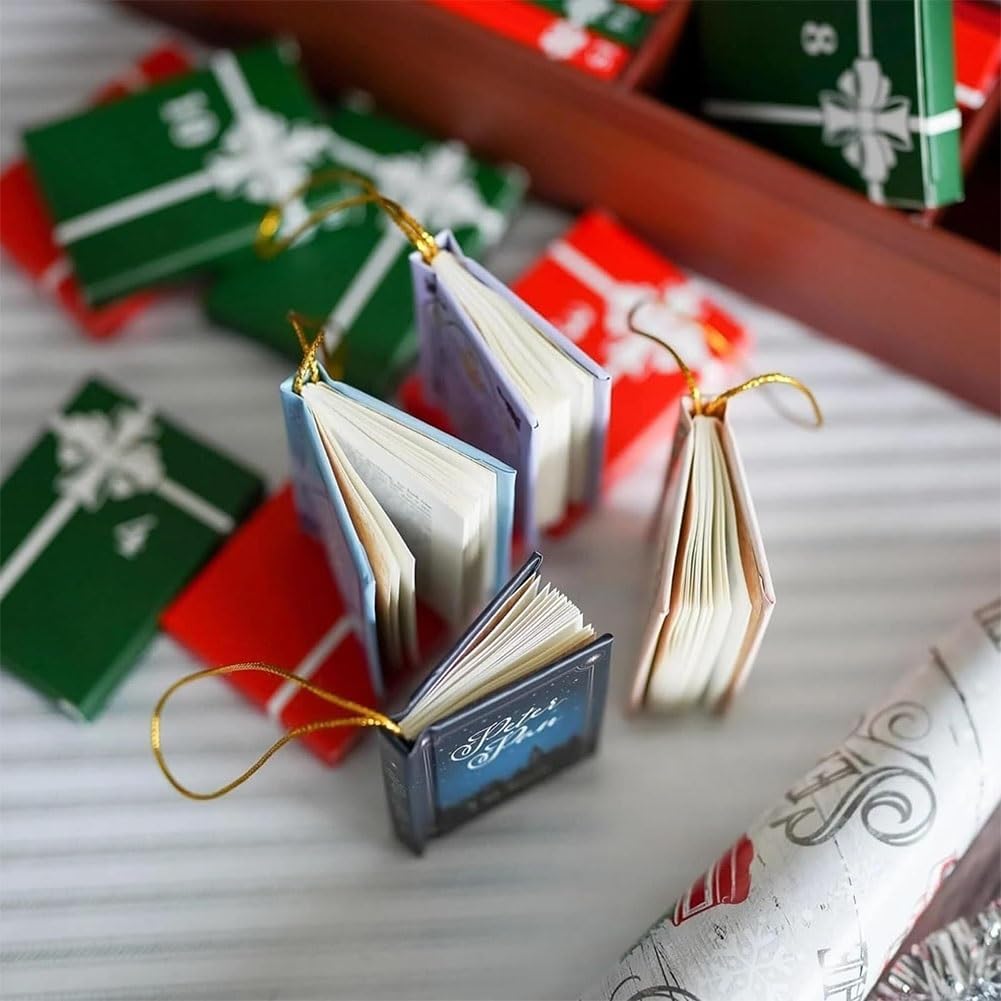 Mini Book Ornament 24 Days Advent Calendar 2025