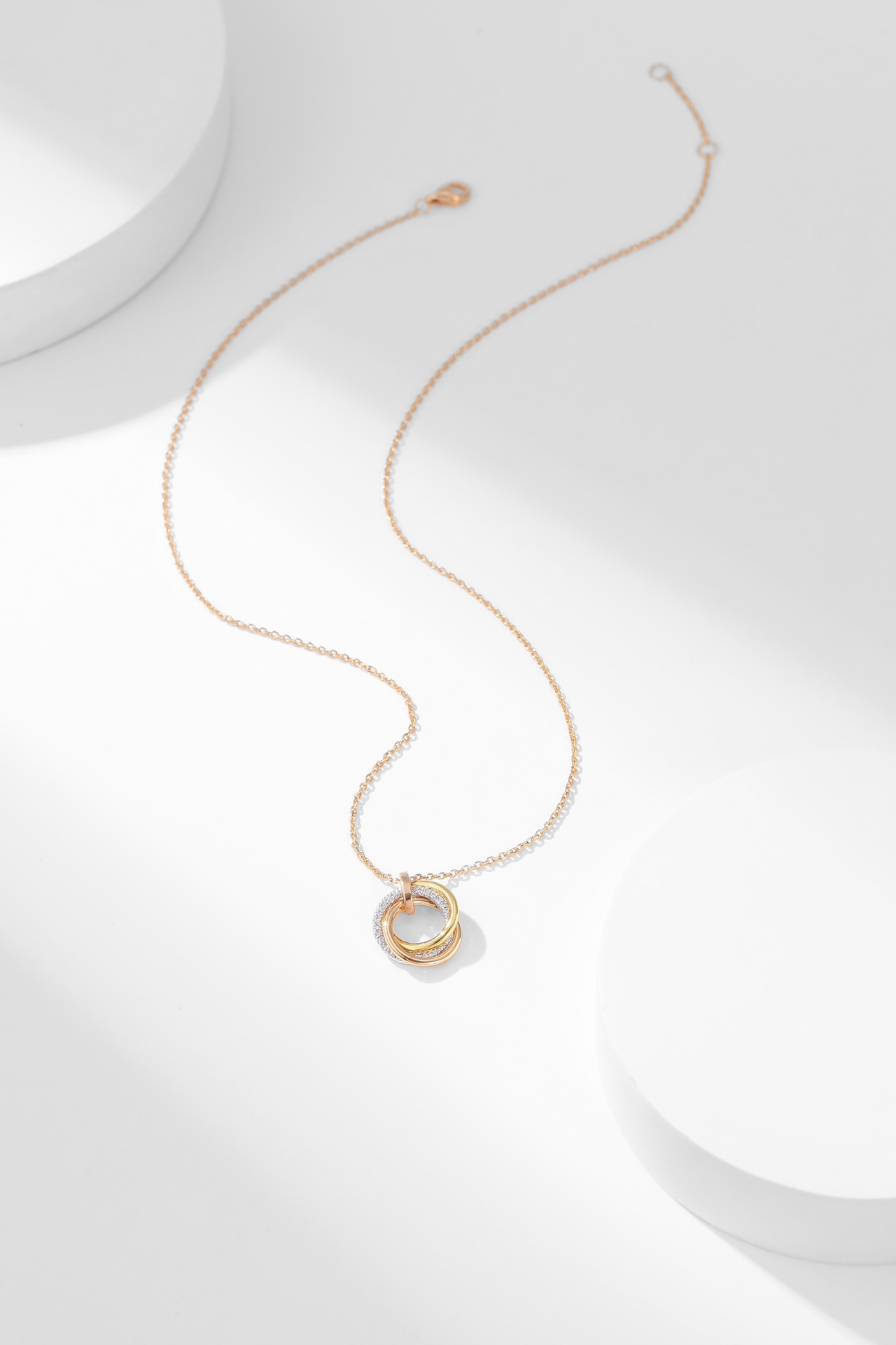 Cartier small diamond trinity necklace