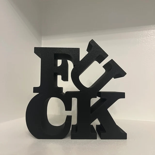 Fuck Ornamental Art Piece | Positive expressions about Fuck