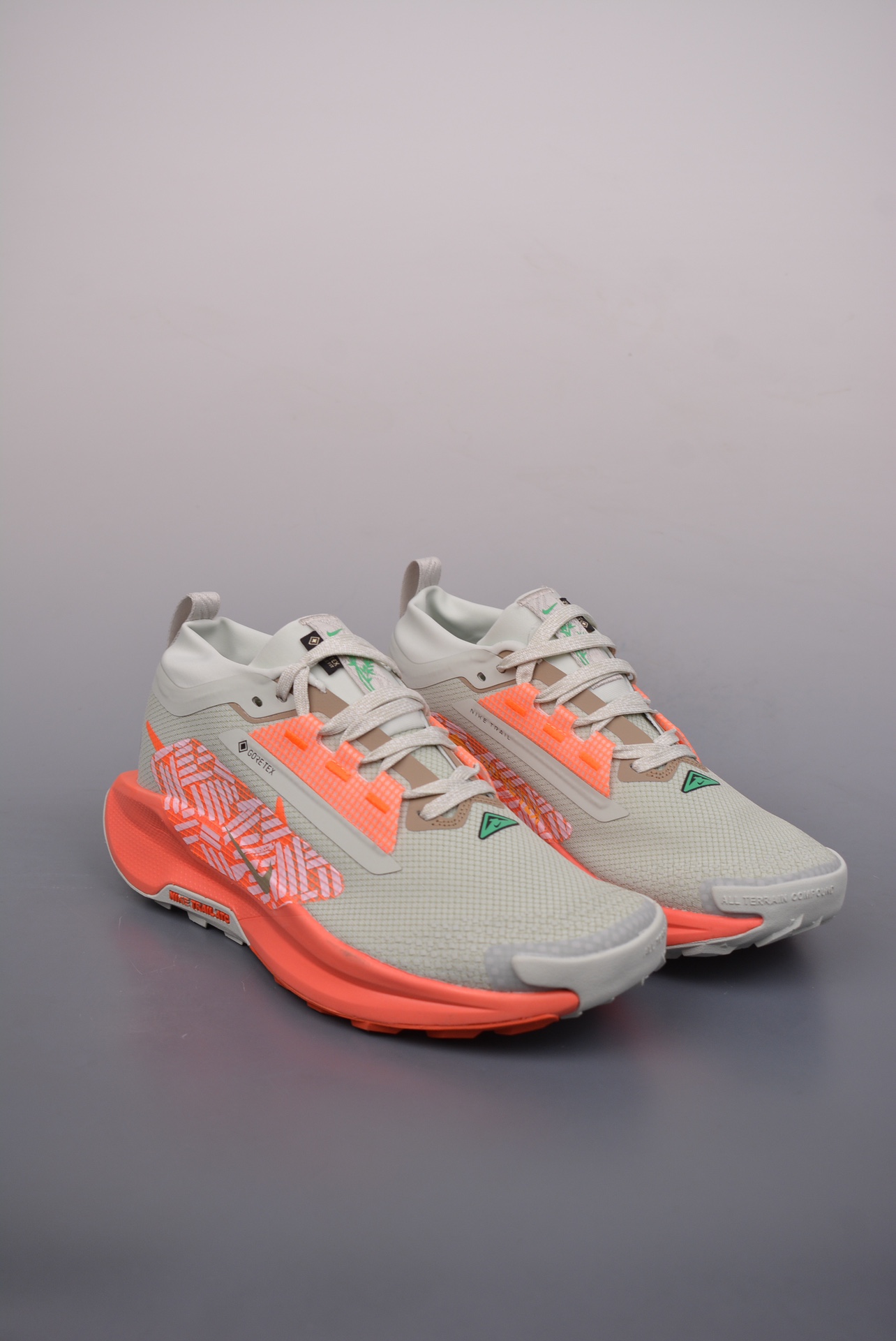 Nike REACTX PEGASUS TRAIL 5 Next Nature Grayish white orange  FQ0908-004