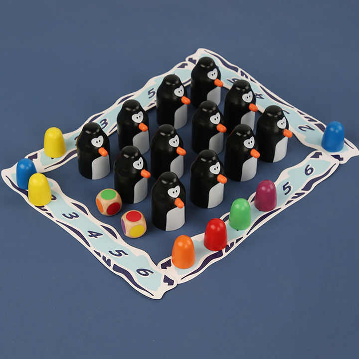 Wooden Penguin Memory Training Game