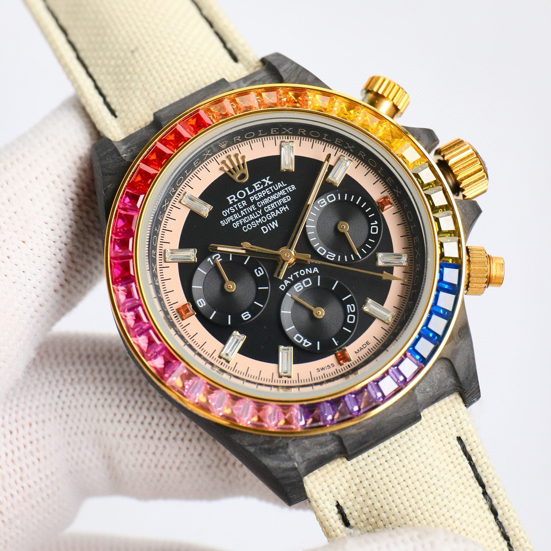 ROLEX-Cosmic Chronograph Daytona Series Carbon Fiber Custom Edition
