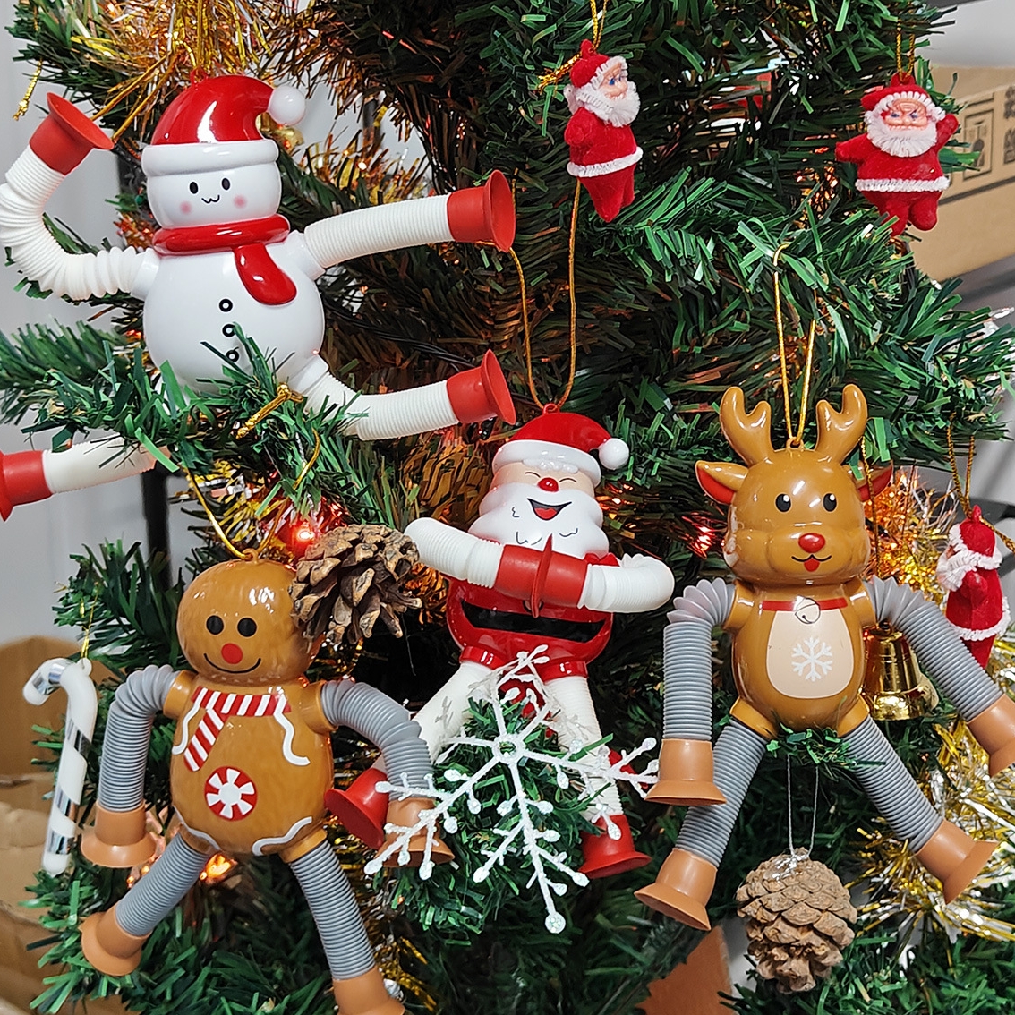 🔥CHRISTMAS ON SALE🔥Christmas Stretchy Tube Decoration Toys