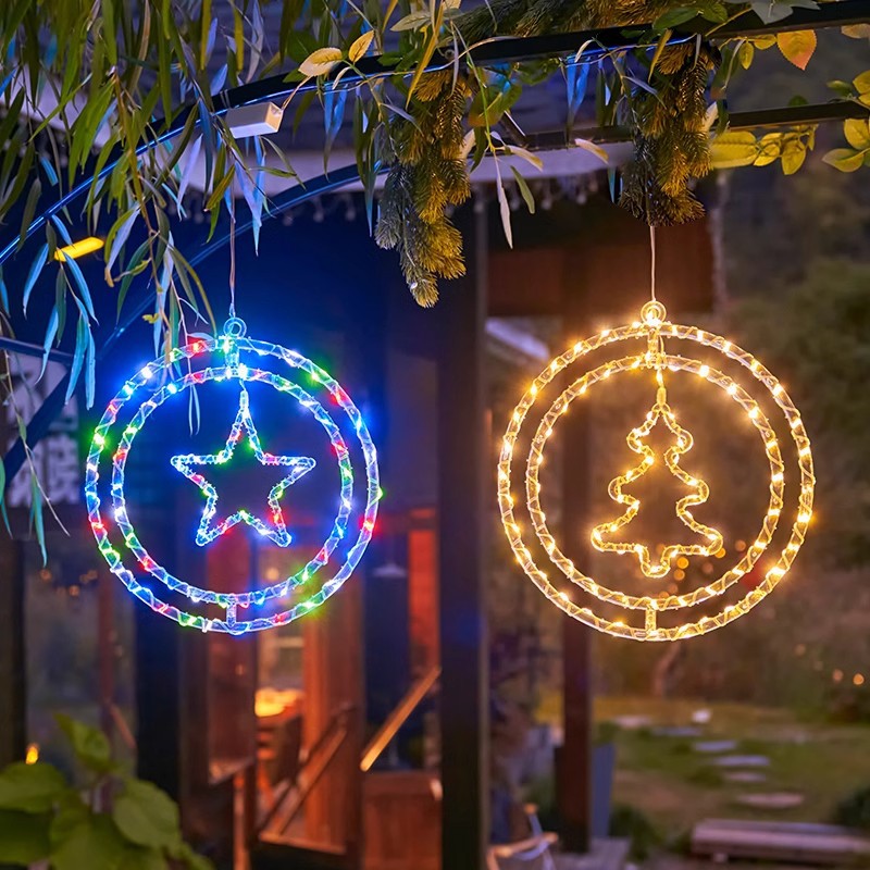 🎄🎅 15.74 in Large Size Rotatable 3D Waterproof Christmas LED Lights Decoration - USB + Remote Control