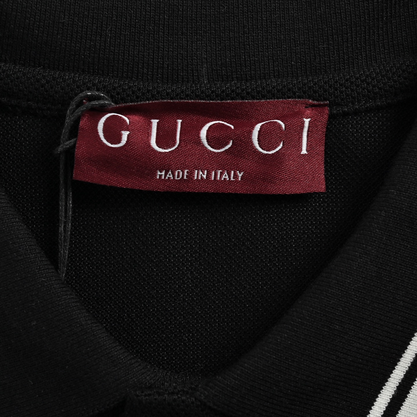 Gucci 25ss striped print Polo short sleeve