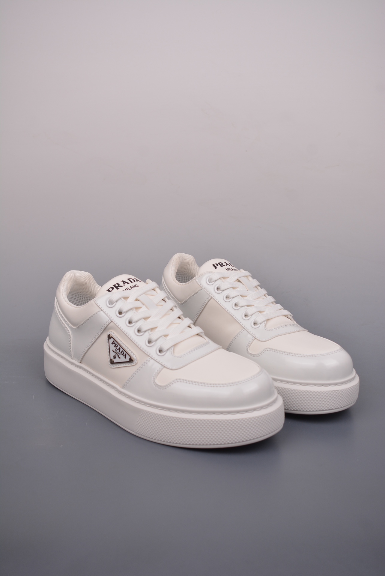 Prada Downtown Low Sneakers Bright White