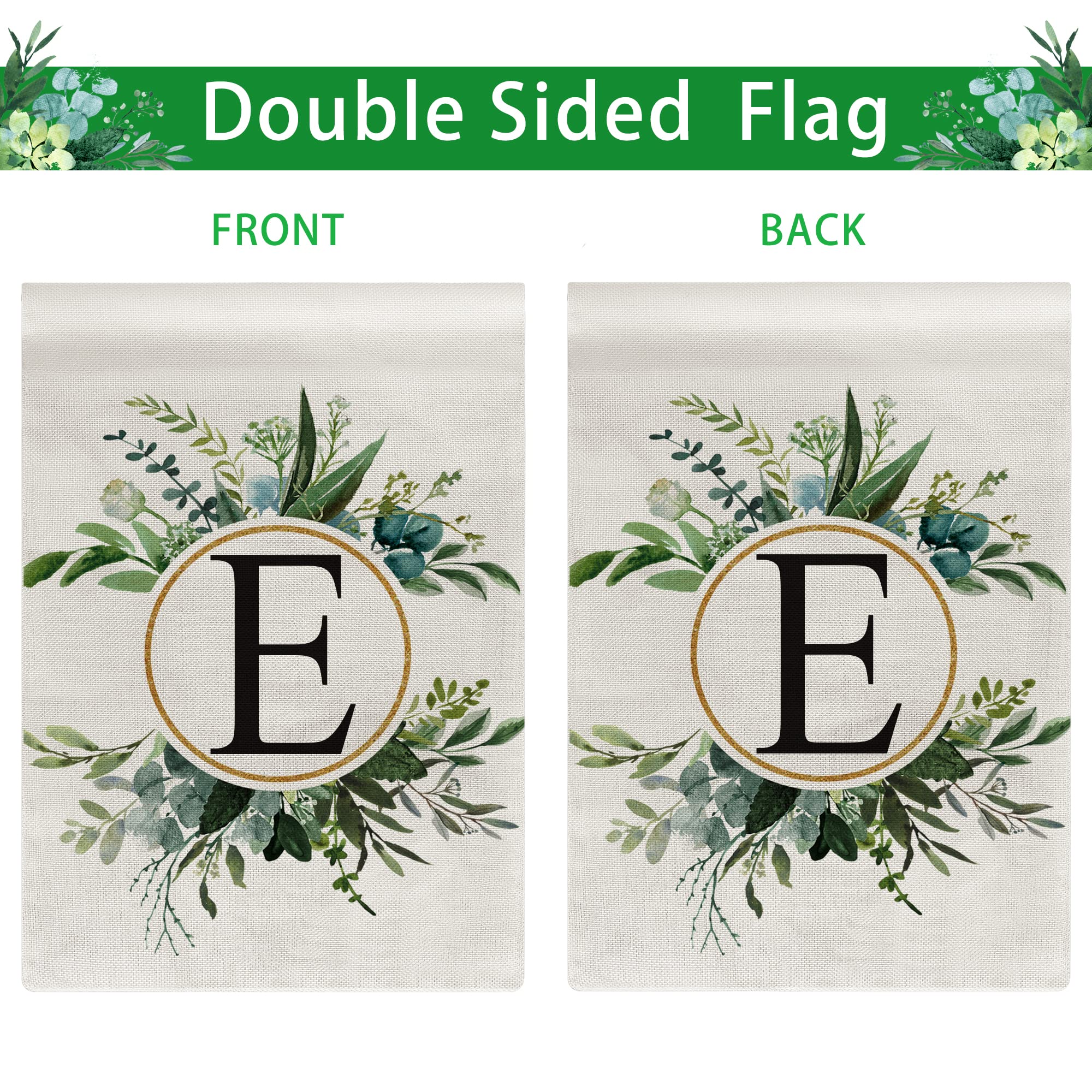 🔥Last Day Promotion-[SAVE 50% OFF]--Monogram Initial Letter Garden Flag-Family Last Name--BUY 3 GET 15% OFF & FREE SHIPPING