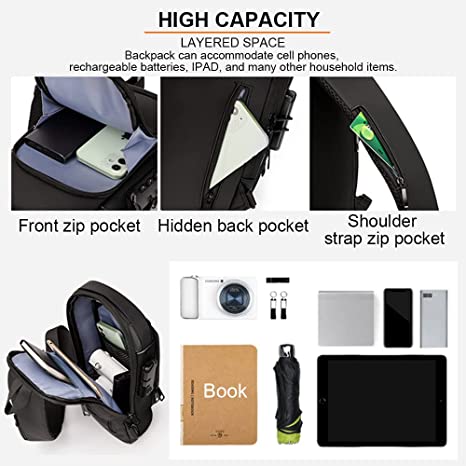 (🔥Father's Day Hot Sale-Save 50%OFF)-USB Charging Sport Sling Anti-theft Shoulder Bag(Great Gift🎁)-BUY 2 GET FREE SHIPPING