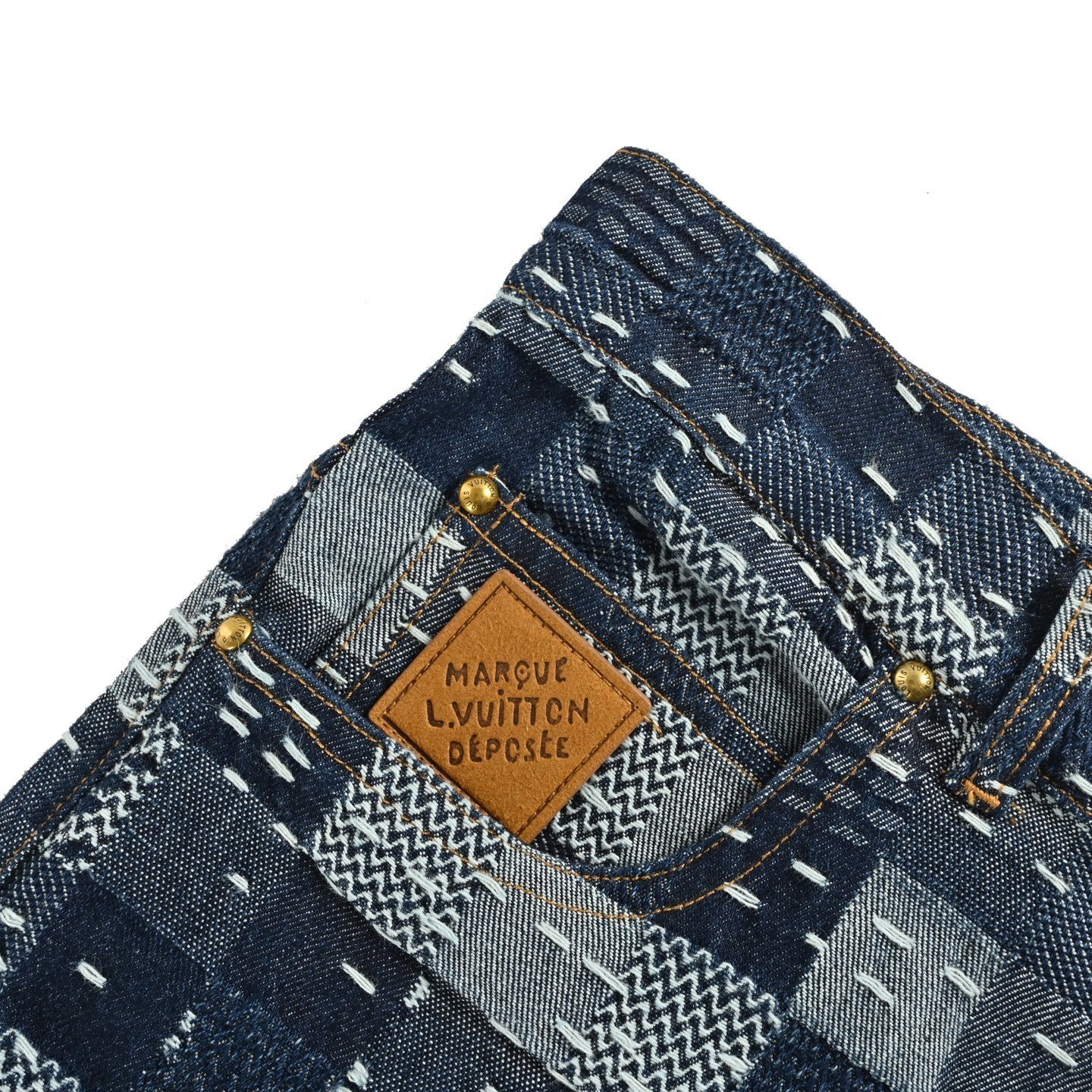 Louis Vuitton 25ss checkered knitted short-sleeved shirt